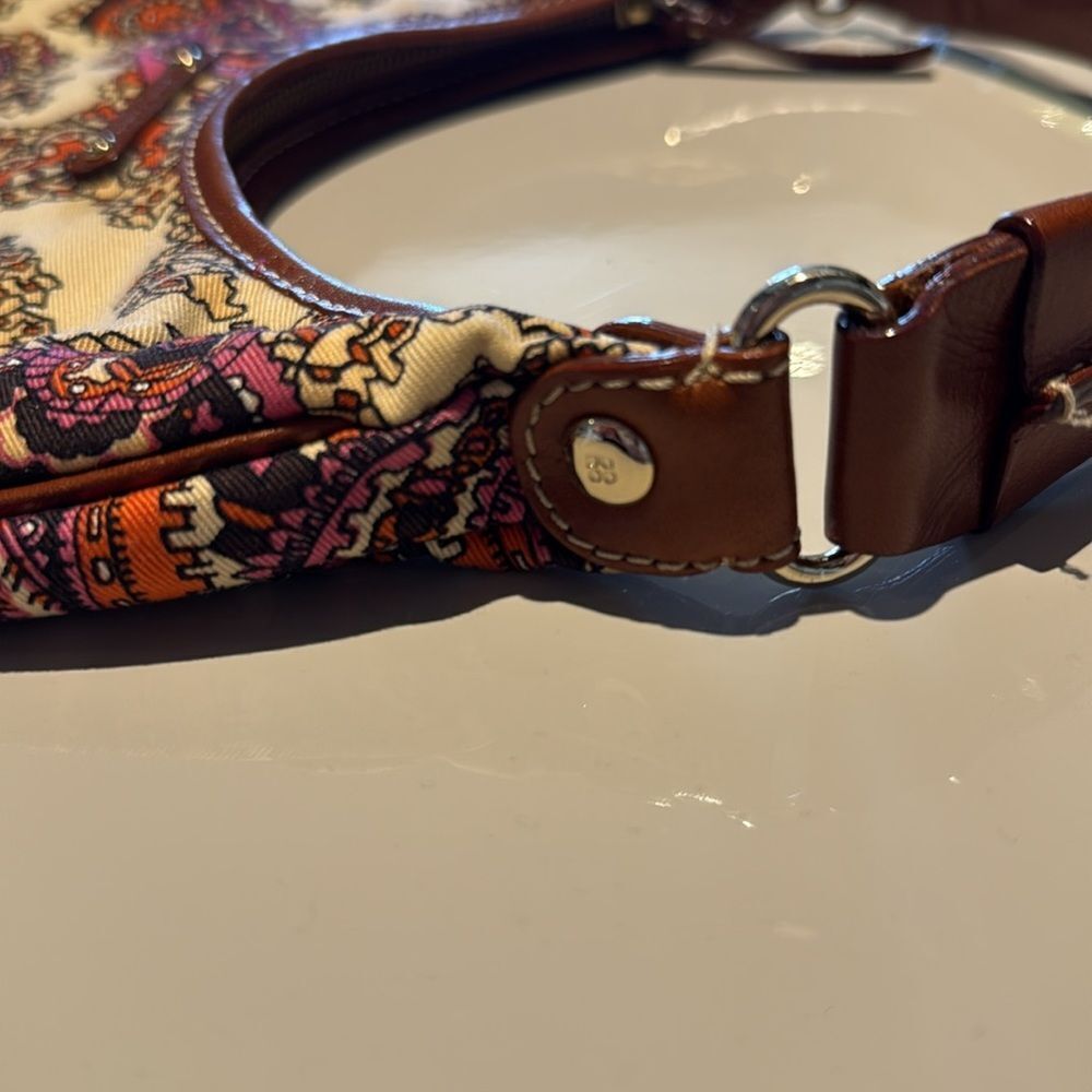 Kate Spade Vintage Paisley Floral Small Zippered Hobo Bag - Picture 3 of 9